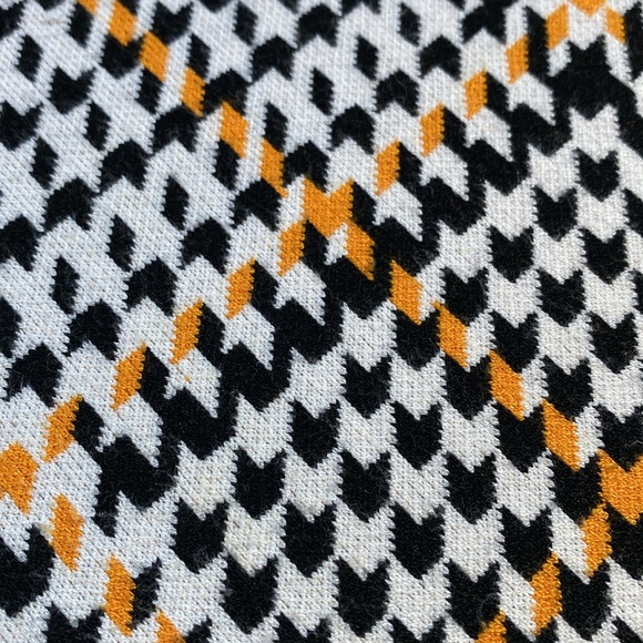 ❌SOLD🏷️Karen Millen Petite Check Knit Funnel Neck Skater Dress - Picture 10 of 11